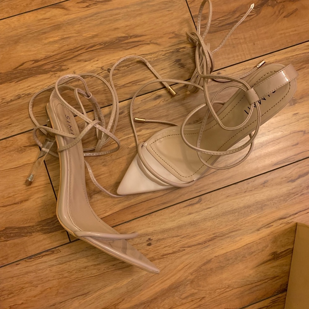 Simmi Strappy Nude Heels